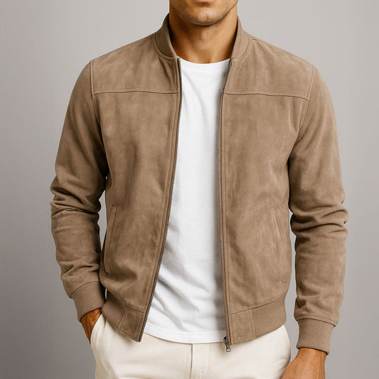 Adrian – Premium Suede Bomber Jacket
